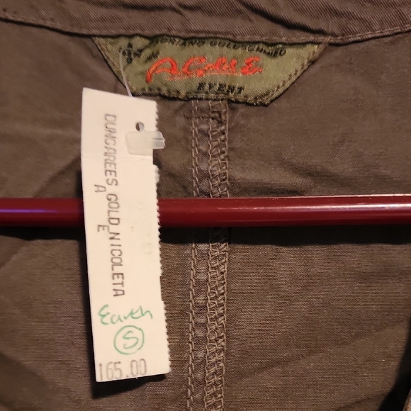 A Gold E NWT Earth Colored Nicoletta  Button-Down Dress - Picture 3 of 9